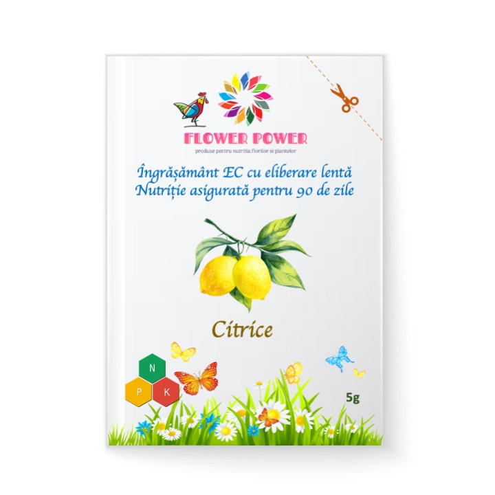 Ingrasamant cu eliberare lenta (90 zile) pentru Citrice (plic 5 grame)