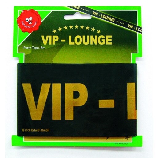 Banner party, vip lounge, negru cu litere aurii