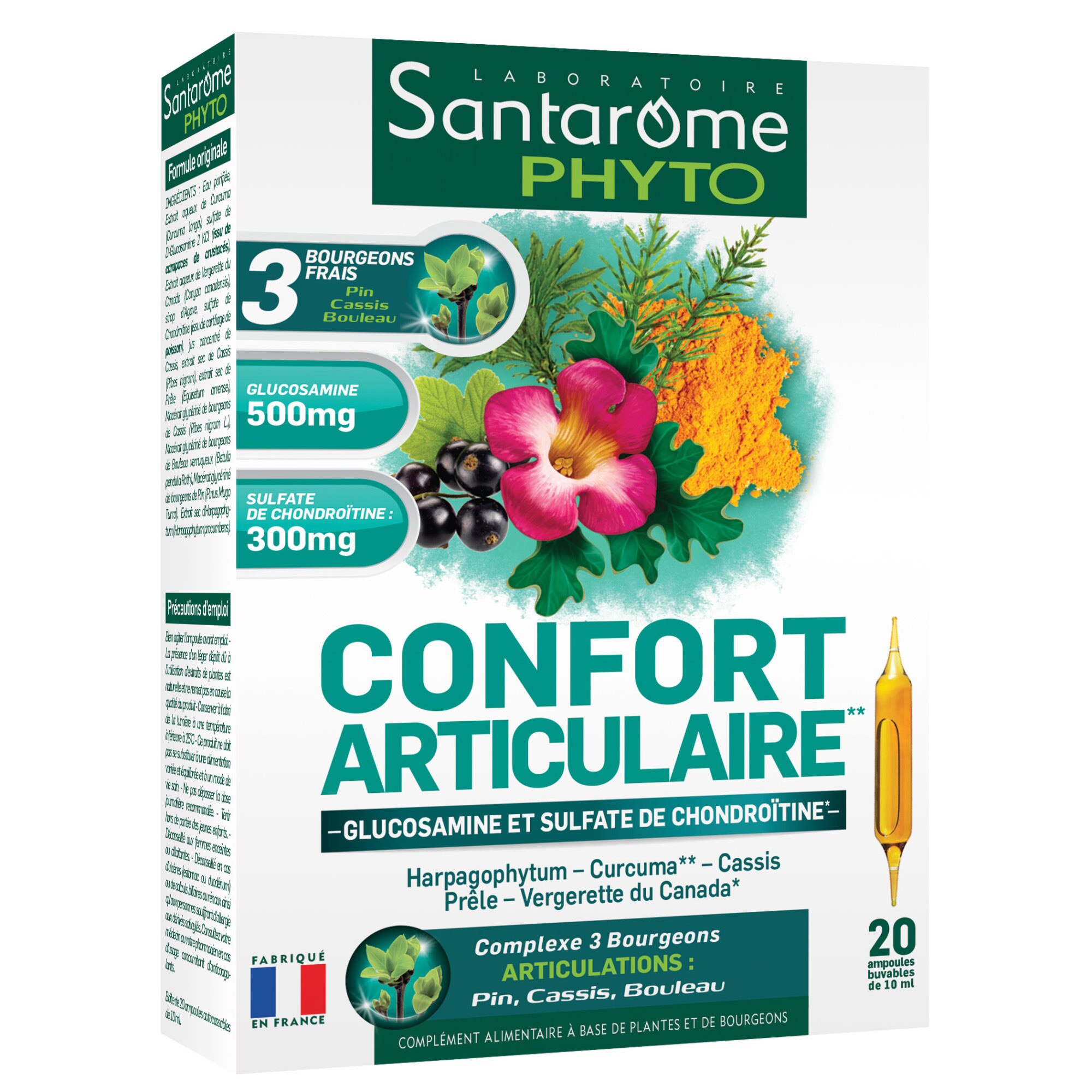 Supliment alimentar Confort Articulaire Santarome, 20 fiole