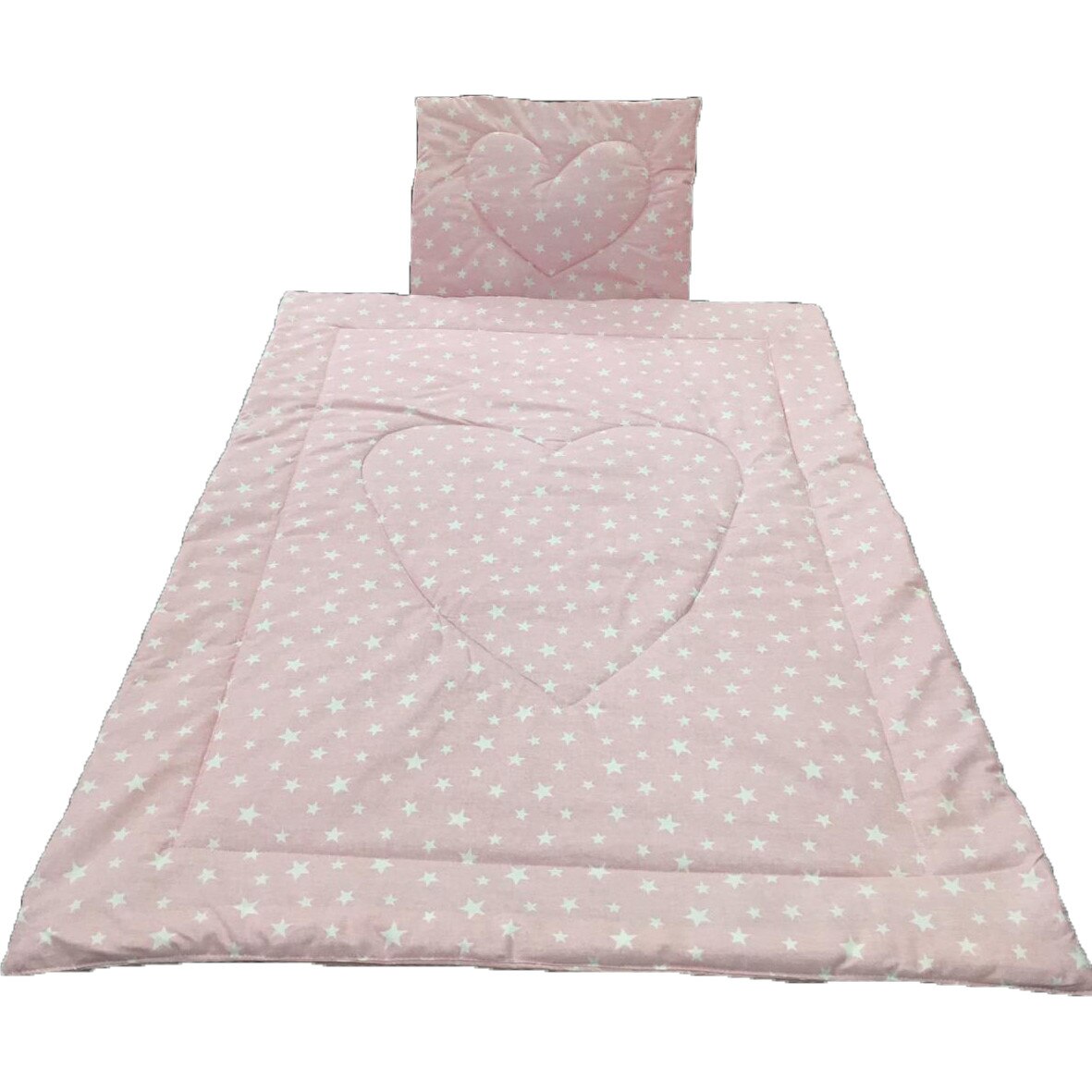 Set roz pilotica si pernuta nou-nascuti, din bumbac 100%, by Liz Line - PPranforce9