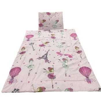 Set roz pilotica si pernuta nou-nascuti, din bumbac 100%, by Liz Line - PPranforce15 Set roz pilotica si pernuta nou-nascuti, din bumbac 100%, by Liz Line - PPranforce15