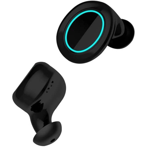 Casti bluetooth 5.0 ,cu touch control HIFI, IPX7 rezistente la apa ,microfon, incarcare rapida NEGRE