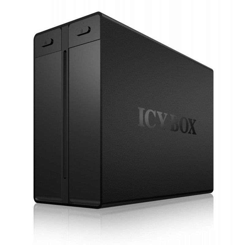 Carcasa externa HDD IcyBox 2x3,5'' Sistem RAID 2x3,5'' SATA HDD - USB3.0, negru