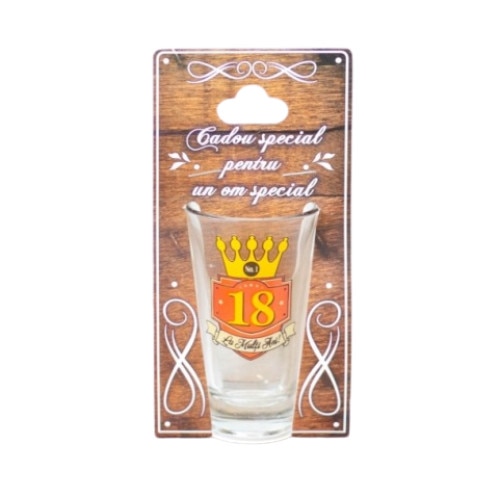 Pahar 18 ani, 7x3.5 cm, Poem