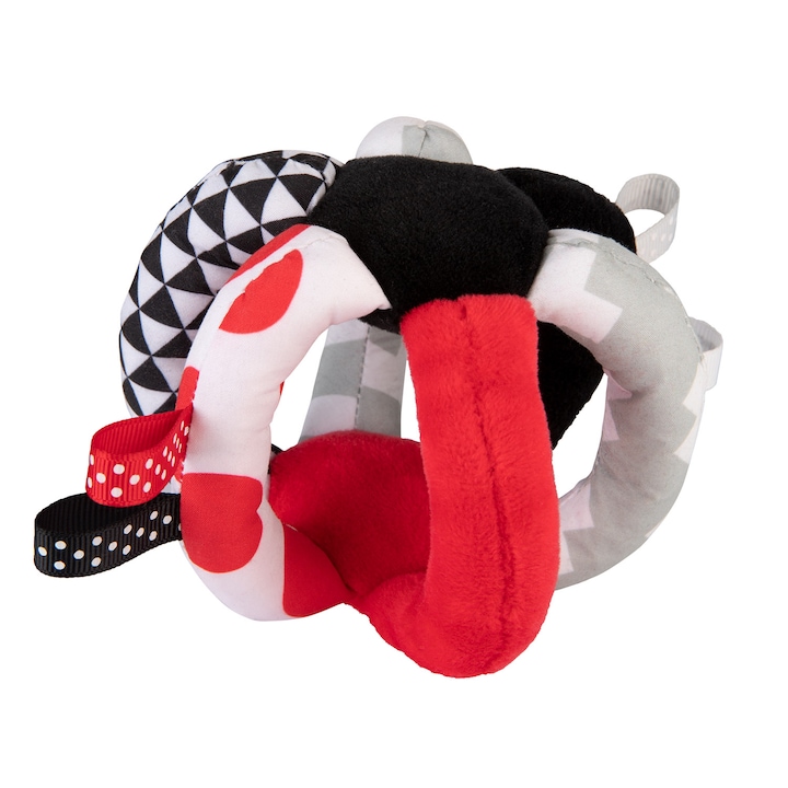 Образователна топка Canpol babies Sensory Toys, 0 месеца +, Многоцветен
