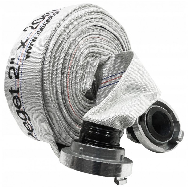 Нагнетателен маркуч за моторна помпа 2" с муфи 20м Verke V60131