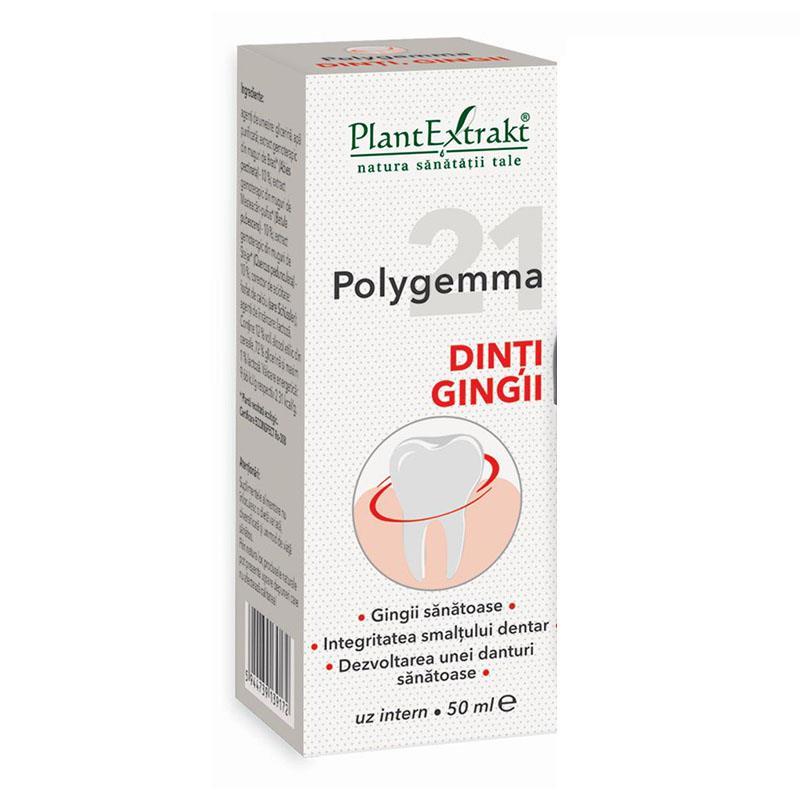 Polygemma 21 Dinti gingii - PlantExtrakt, 50 ml (Igiena cavitatii bucale) - coronatravel.ro