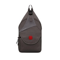 Geanta Premium ultra usoara, PROMATE Sling Bag, rucsac pentru tableta sau laptop pana la 10.1”, gri/maro