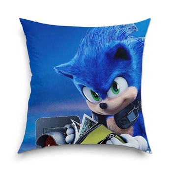 Perna Decorativa Copii, Art Kids, Sonic the Hedgehog Movie 2020, Decoratiuni pentru Casa, 40 x 40 cm Perna Decorativa Copii, Art Kids, Sonic the Hedgehog Movie 2020, Decoratiuni pentru Casa, 40 x 40 cm