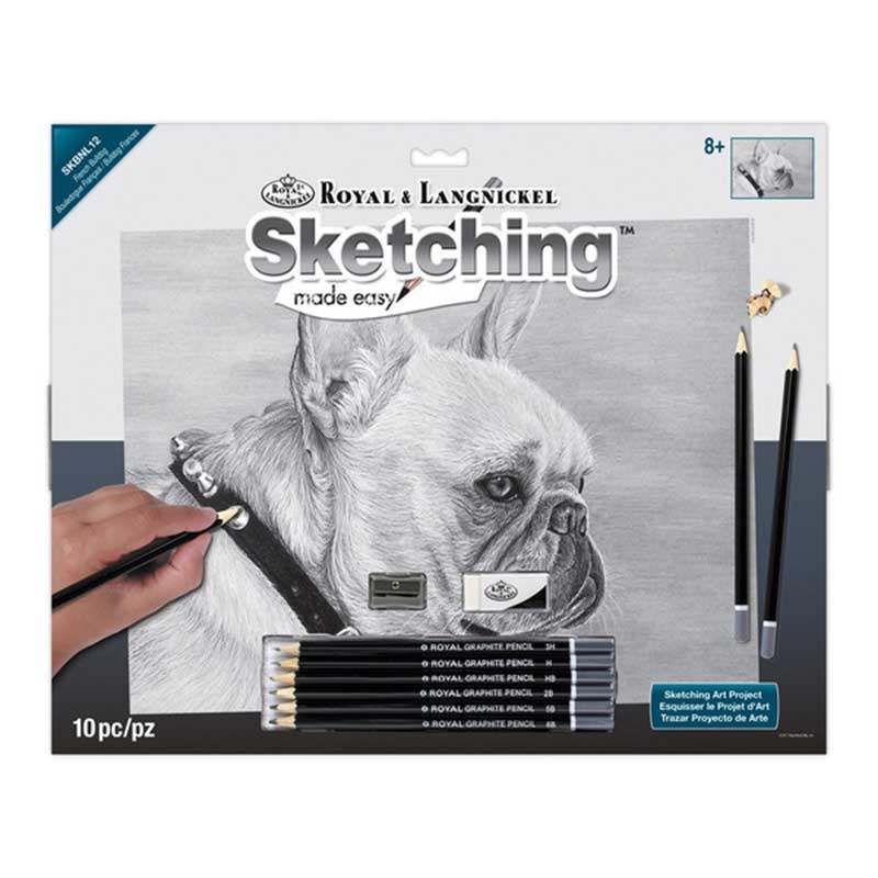 Set schite Royal and Langnickel 12 - French Bulldog
