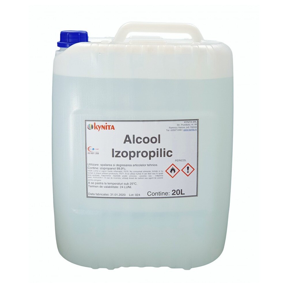 Alcool izopropilic IPA puritate 99% bidon 20L