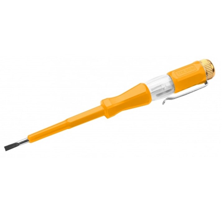 Feszültségszabályozó ceruza 190mm 100V-tól 500V-ig, neon izzó, Tolsen