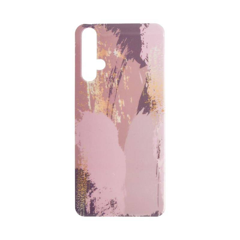 Husa TPU + acryl Marble Huawei P40 Lite cu model