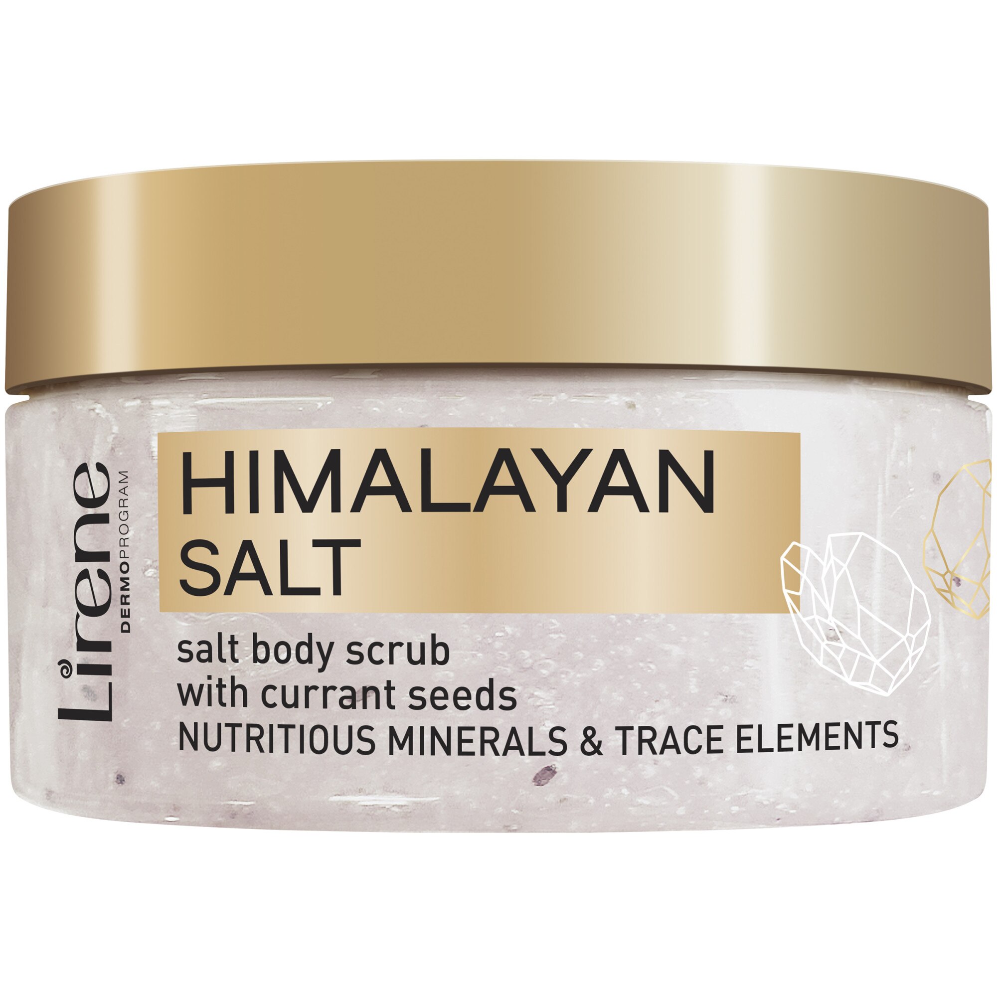 Gel corporal exfoliant Lirene, cu sare de Himalaya, 200g