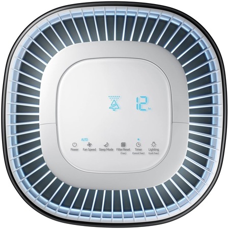 Purificator de aer Samsung AX40R3030WM/EU, Senzor praf, Senzor de miros, Pre-filtru, Filtru praf, Filtru dezodorizant, Acoperire 40m2, Mod Auto, Timer, Indicator calitatea aerului, Alb