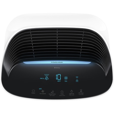 Purificator de aer Samsung AX90R7080WD/EU, Senzor praf, Senzor de miros, Pre-filtru, Filtru praf, Filtru dezodorizant, Acoperire 90m2, Mod Auto, Timer, Indicator numeric PM1.0, PM2.5, PM10, Wi-Fi, Alb