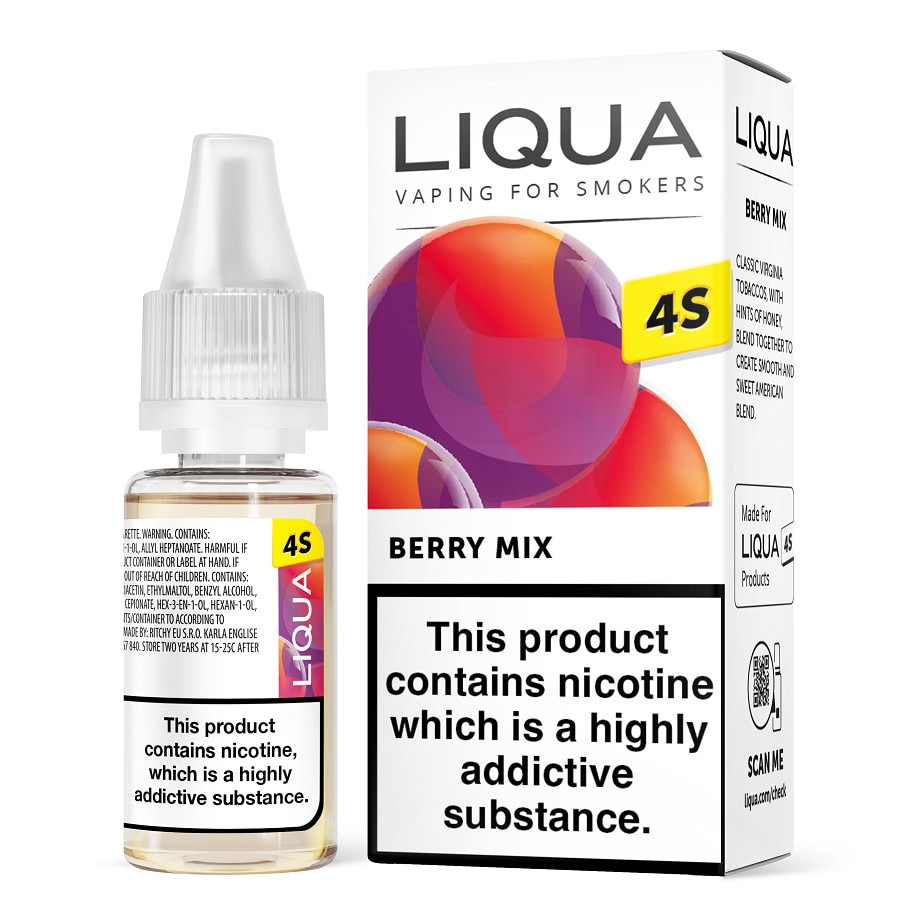 Lichid Tigara Electronica Liqua 4S - Berry Mix ,10ml ,20mg/ml
