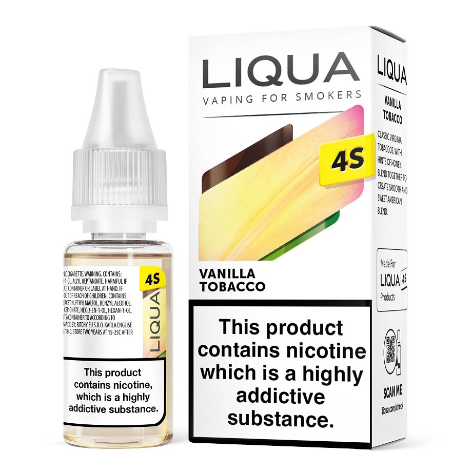Lichid Tigara Electronica Liqua 4S - Vanilla Tobacco ,10ml ,20mg/ml