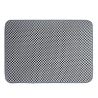 Covor pentru colectarea granulelor de nisip pentru pisici, AEXYA, Gri, 60 x 46 cm