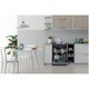 Съдомиялна Indesit DFO3T133AFX, 14 комплекта, 9 програми, Клас D, Fast&Clean, Push&Go, Auto Door, Чекмедже за прибори, 60 см, Inox