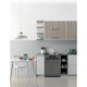 Съдомиялна Indesit DFO3T133AFX, 14 комплекта, 9 програми, Клас D, Fast&Clean, Push&Go, Auto Door, Чекмедже за прибори, 60 см, Inox