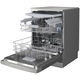 Съдомиялна Indesit DFO3T133AFX, 14 комплекта, 9 програми, Клас D, Fast&Clean, Push&Go, Auto Door, Чекмедже за прибори, 60 см, Inox