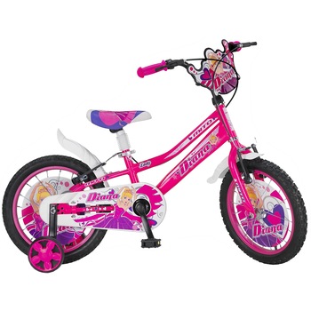 Bicicleta copii Diana Roz 16 inch Bicicleta copii Diana Roz 16 inch
