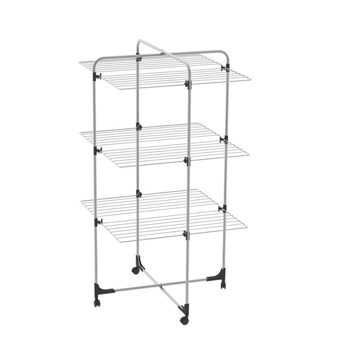 Uscator de rufe Colombo Icaro, 30 m spatiu de uscare, 3 etaje, Otel, Roti