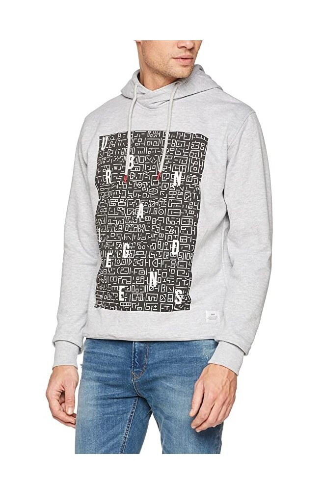 Hanorac, !Solid, Gri/Negru, S