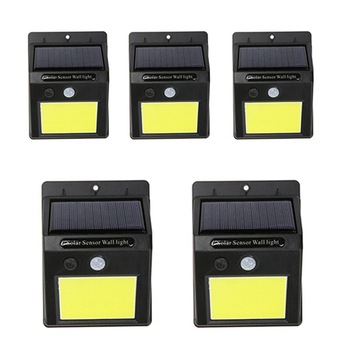 Pachet 5 Lampi Solare GAIA ,Pro48, Puternice De Perete Cu Senzor De Miscare Si Lumina Cu 48 Leduri COB ,Rezistente La Apa,IP65 Pachet 5 Lampi Solare GAIA ,Pro48, Puternice De Perete Cu Senzor De Miscare Si Lumina Cu 48 Leduri COB ,Rezistente La Apa,IP65