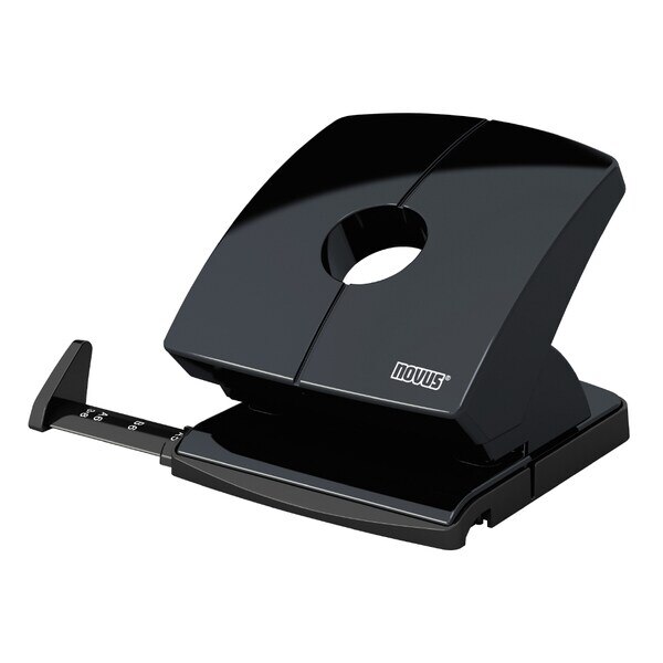 Perforator Novus B230 colectia Color ID, 30 coli, negru clasic