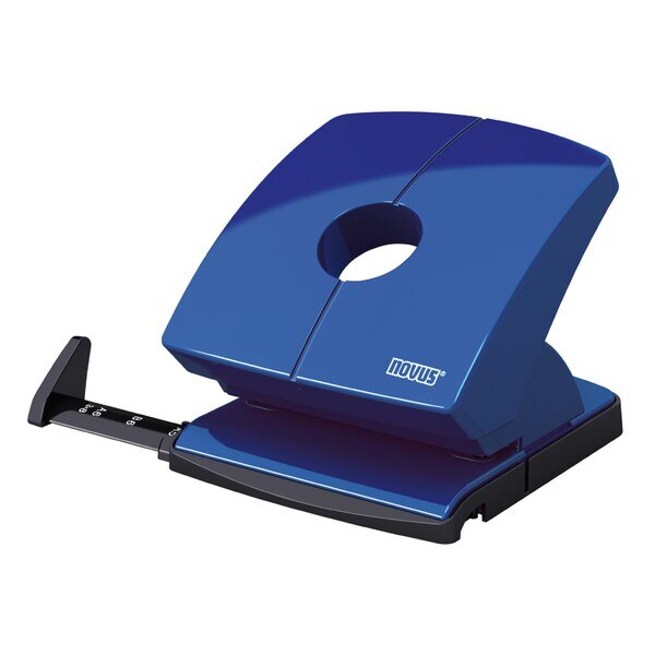 Perforator Novus B230 colectia Color ID, 30 coli, albastru marin