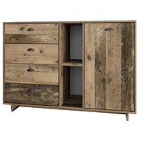 Comoda Irim Rust 120x42x85, 4 sertare, 1 usa, culoare Old Style