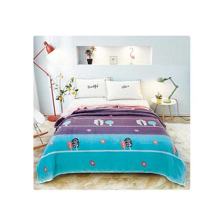 Patura cocolino 230x200 Multicolor Fleece CVAF1B0069