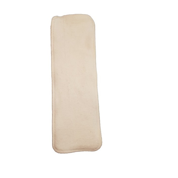 Insert mediu ANALUCA pentru scutec refolosibil din canepa si bumbac organic in 3 straturi