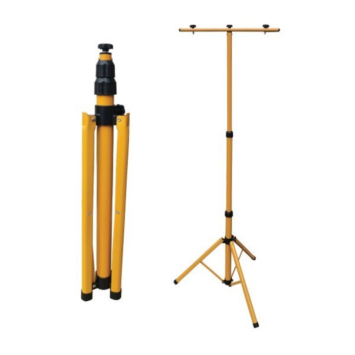 Trepied reglabil pentru lampa sau proiector, Optonica Tripod, metal, galben