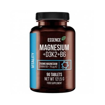 Magneziu + Vitamina D3, K2 si B6 90 tablete Essence Magneziu + Vitamina D3, K2 si B6 90 tablete Essence