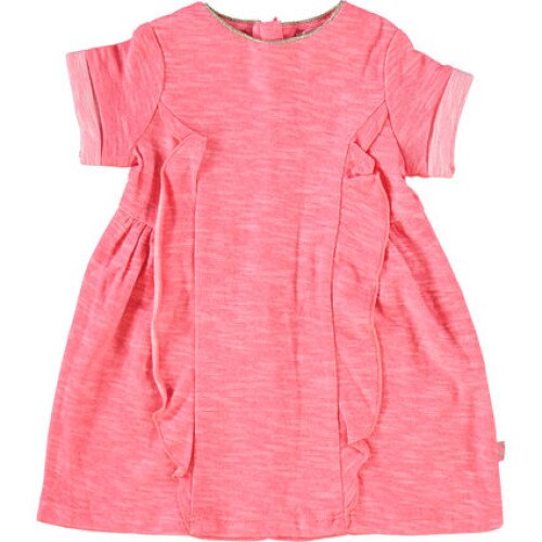 Rochie fetite BILLIEBLUSH, cu aplicatii volane si guler auriu, 12 luni