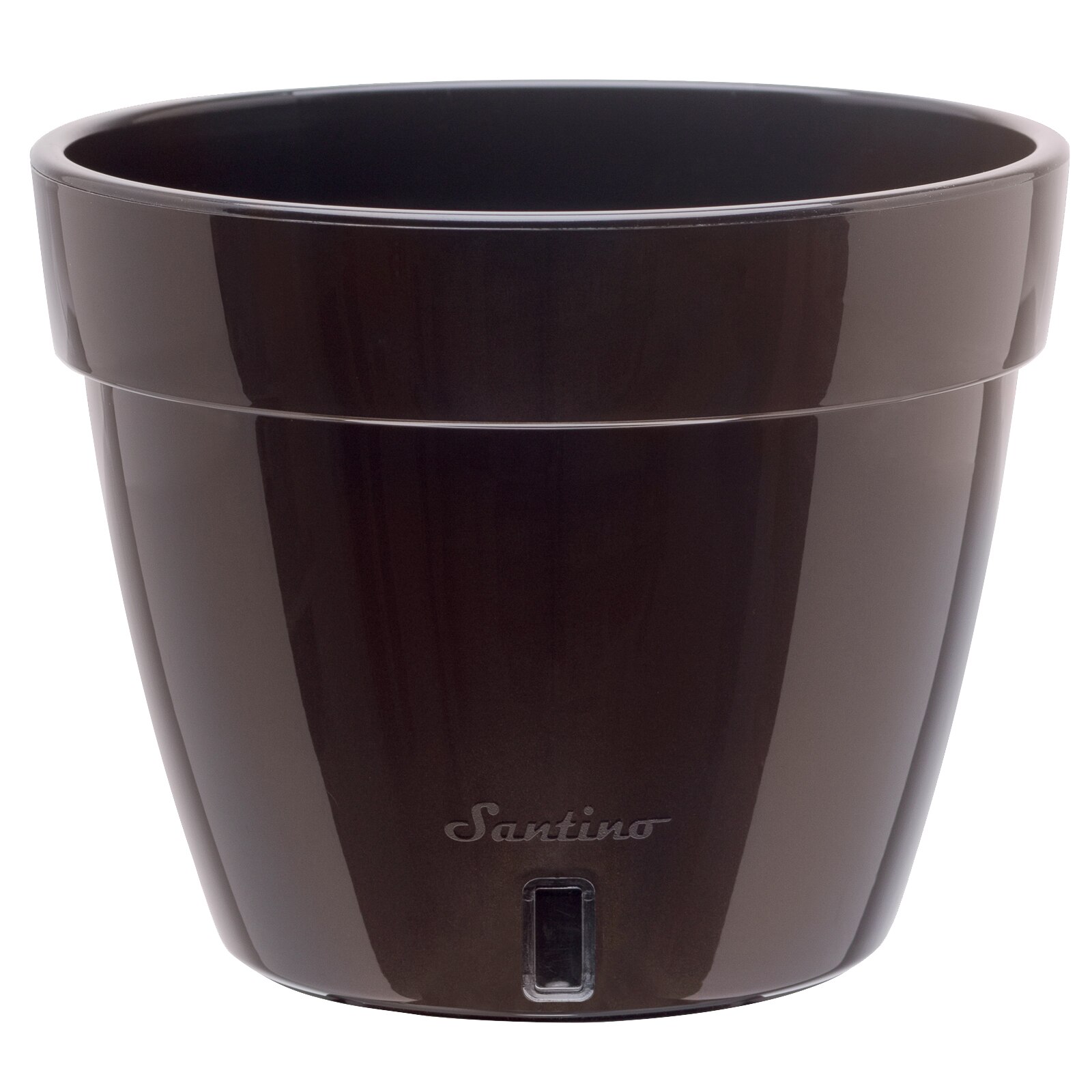 Ghiveci Asti 2.5L negru auriu-negru, cu sistem de auto-udare
