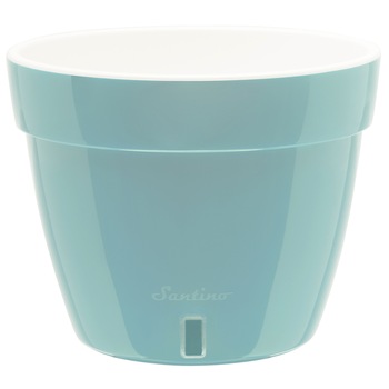 Ghiveci Asti 12L verde-alb, cu sistem de auto-udare Ghiveci Asti 12L verde-alb, cu sistem de auto-udare