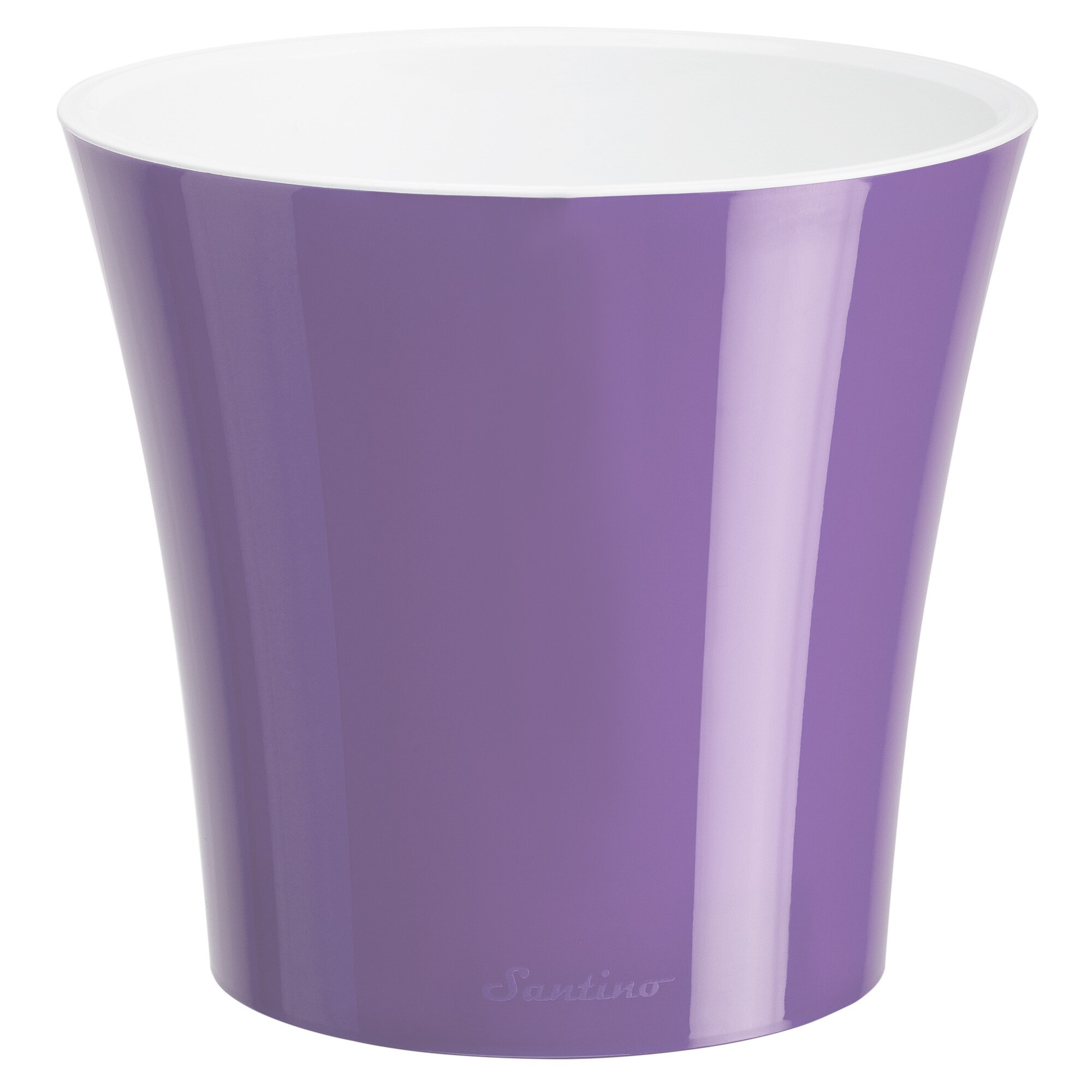 Ghiveci Arte 3.5L liliac-alb, cu sistem de auto-udare