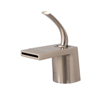 Baterie lavoar TRENDY S, tip cascada , montare chiuveta baie ,inox satinat Baterie lavoar TRENDY S, tip cascada , montare chiuveta baie ,inox satinat