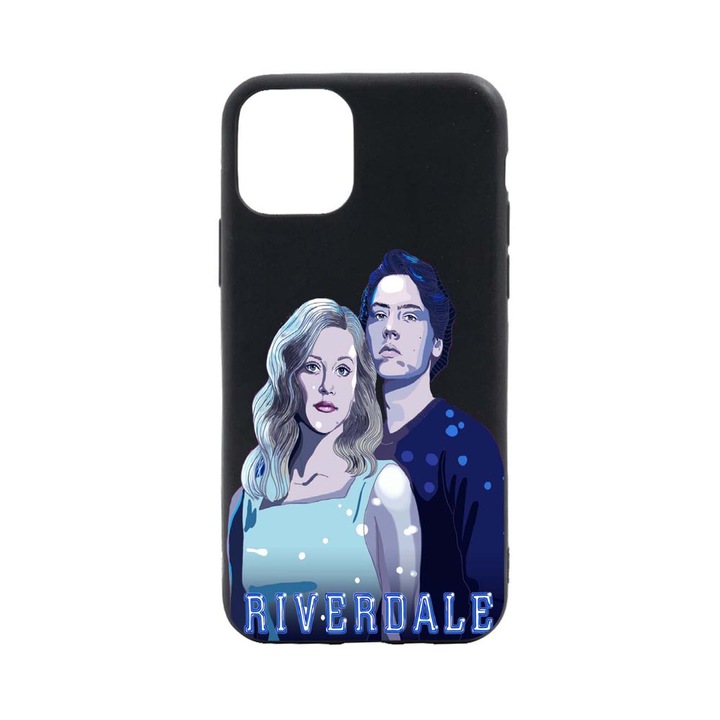 Husa Silicon Riverdale - South Side Serpents, Movie, compatibila cu Apple iPhone 13 Pro, cu interiorul din material textil, protectie camera, PB614