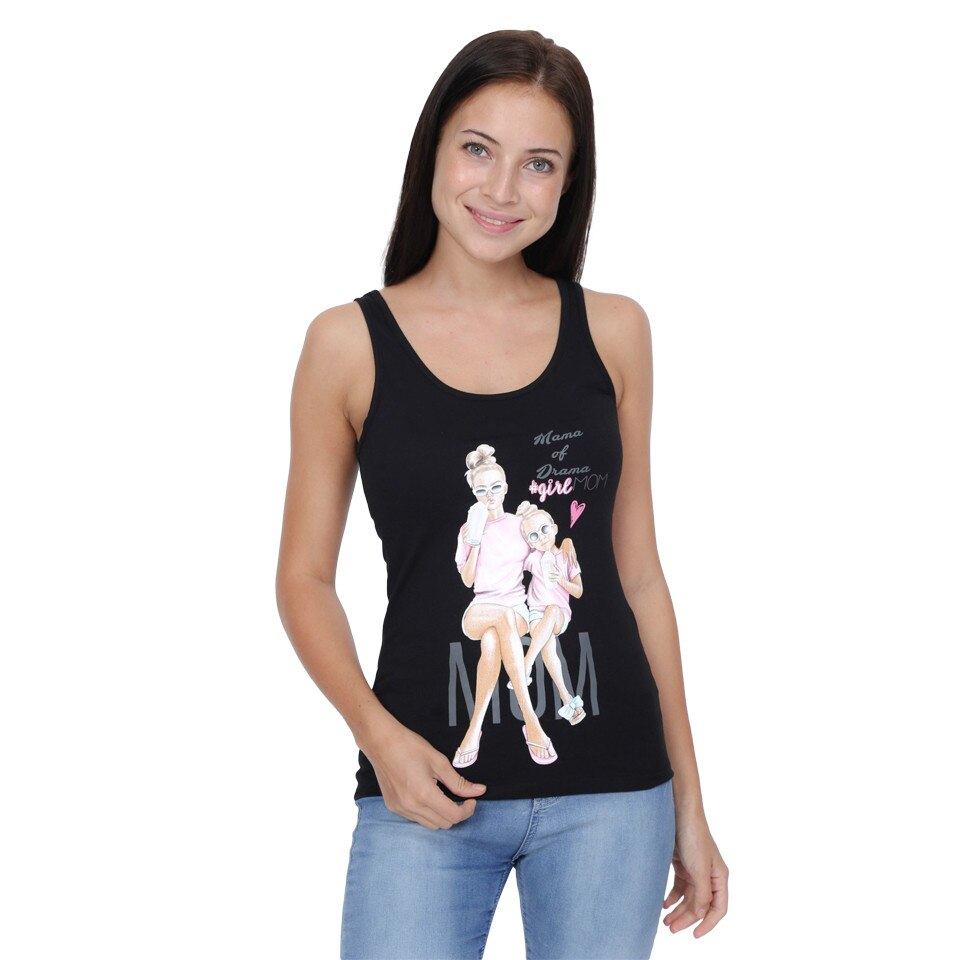 Maiou cu bretele MON Sport,Negru,L