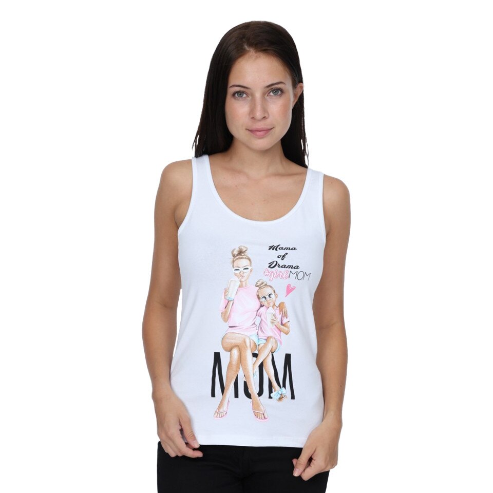 Maiou cu bretele MON Sport,Alb,S