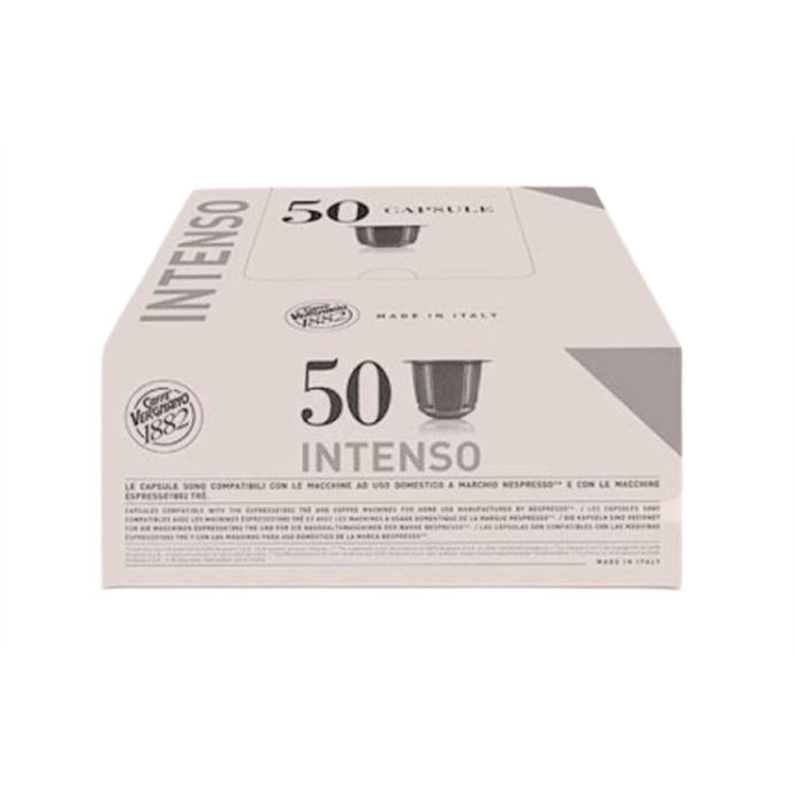 Cafea Vergnano Espresso Intenso 50 capsule X 5 gr Compatibil Nespresso® si cu Èspresso1882 aparate TRÈ