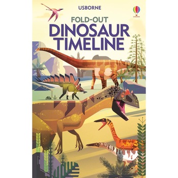 Carte Fold-Out Dinosaur Timeline, Usborne 6 + Carte Fold-Out Dinosaur Timeline, Usborne 6 +