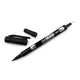 Set 12 Marker Permanent Cu 2 capete, Negru