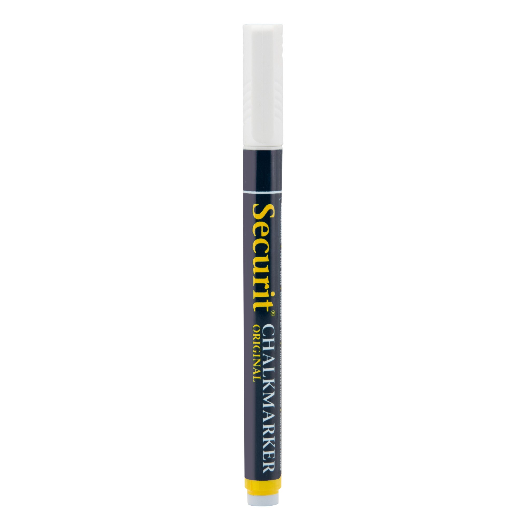 Marker 1-2mm, Securit, culoare alb