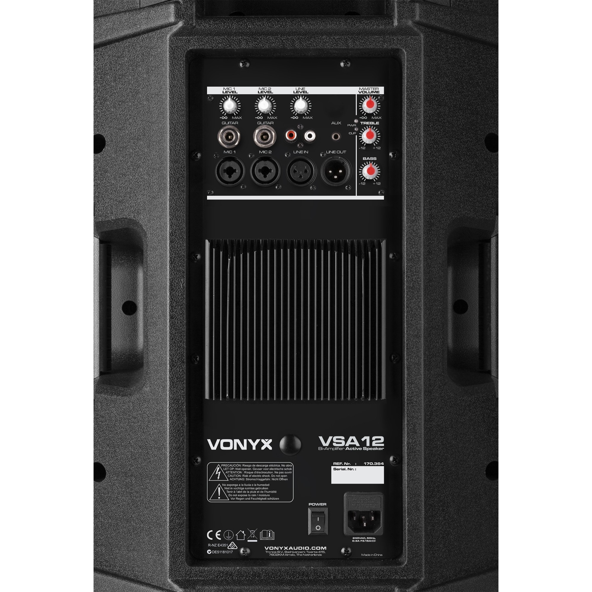 Boxa activa bi-amplificata, 12", 200W RMS, Vonyx VSA12